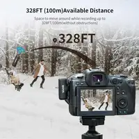 Micrófono Inalámbrico 2.4GHz, 2 Transmisores, Rango 100m, TRS 3,5mm