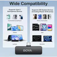 Micrófonos Inalámbricos 4 Canales USB-C Cancelación Ruido