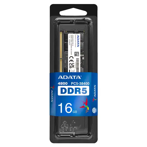 ADATA AD5S480016G-S módulo de memoria 16 GB 1 x 16 GB DDR5 4800 MHz ECC