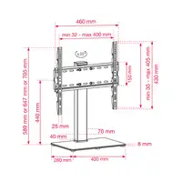 Soporte de Tv orientable con pie 32\-55\/81-140 cm VESA 400x400 mm 451070