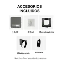 Mini PC Procesador Intel J4125 Windows 10 4K 8GB 128GB USB HDMI BT  Wifi Withtech