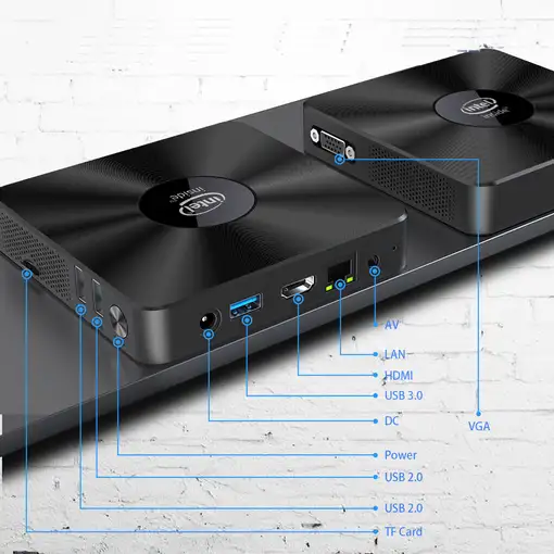 Withtech Mini PC Procesador Intel Celeron N3350 Windows 10  8/64GB  Wifi