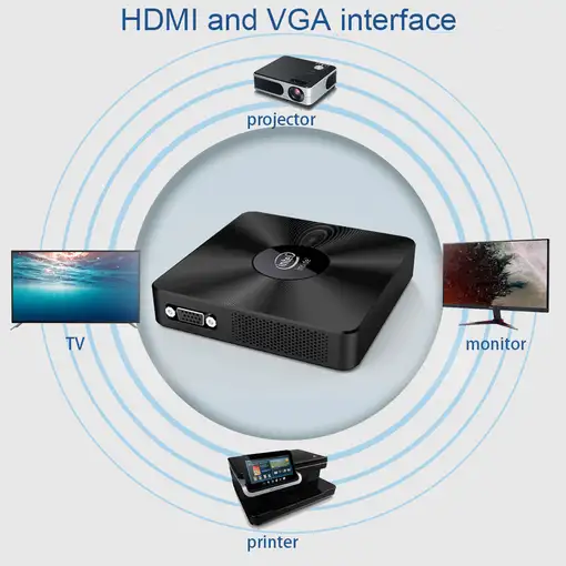 Withtech Mini PC Procesador Intel Celeron N3350 Windows 10  8/64GB  Wifi