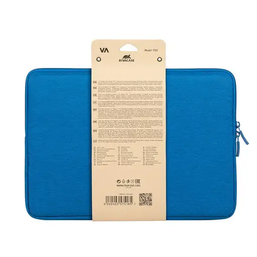 Rivacase Suzuka 7703 35,6 cm (14") Funda Color aguamarina