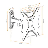 Soporte TV Articulado Inclin Orient Giratorio  28-42\VESA 200x200 Kaorka 474410