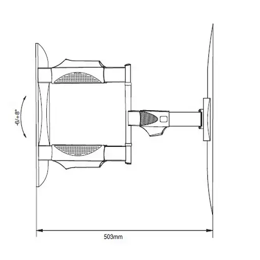 Soporte TV full motion 3 brazos 32''-55'' VESA máx 400x400 peso máx 35kg
