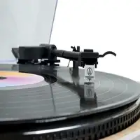 Tocadiscos Vinilo 33/45 RPM Audio-Technica AT3600L Madera/Blanco Thomson TT350