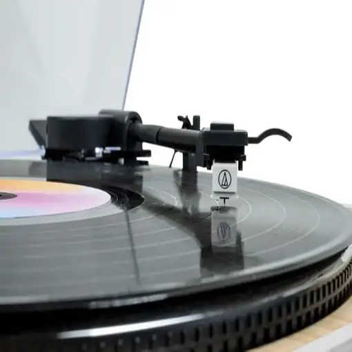 Tocadiscos Vinilo 33/45 RPM Audio-Technica AT3600L Madera/Blanco Thomson TT350