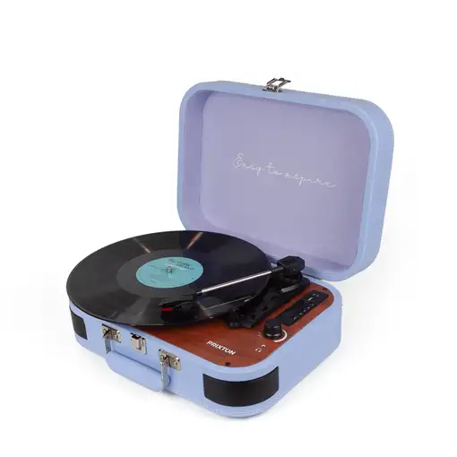 Tocadiscos Bluetooth VC600 PRIXTON Reproductor y Convertidor de Vinilos - Lila