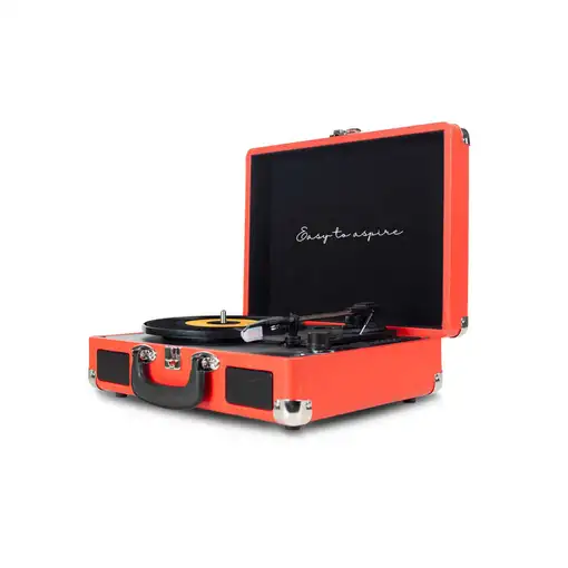 Tocadiscos Bluetooth VC400 PRIXTON Reproductor y Convertidor de Vinilos - Rojo
