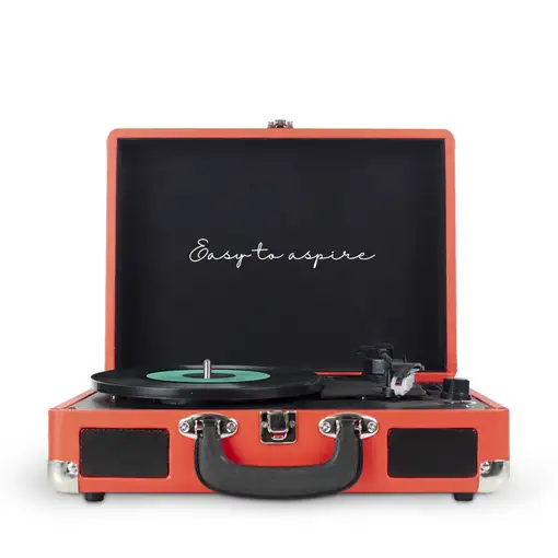 Tocadiscos Bluetooth VC400 PRIXTON Reproductor y Convertidor de Vinilos - Rojo