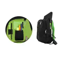 KeepOut BK7GXL mochila Negro, Verde Imitación piel, Nylon