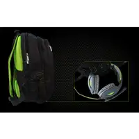 KeepOut BK7GXL mochila Negro, Verde Imitación piel, Nylon