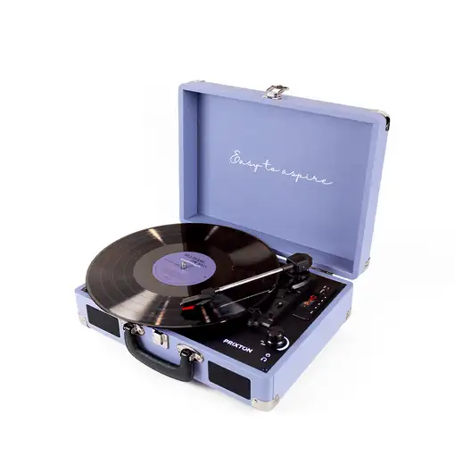 Tocadiscos Bluetooth VC400 PRIXTON Reproductor y Convertidor de Vinilos - Lila