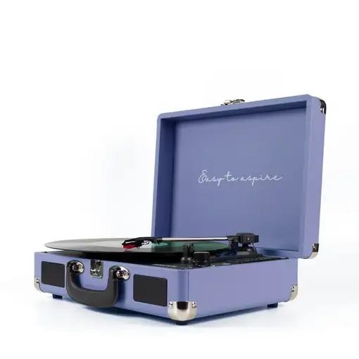 Tocadiscos Bluetooth VC400 PRIXTON Reproductor y Convertidor de Vinilos - Lila