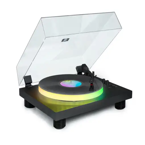Tocadiscos con efectos de luz y Bluetooth Plato iluminado Partybttdlight Bigben