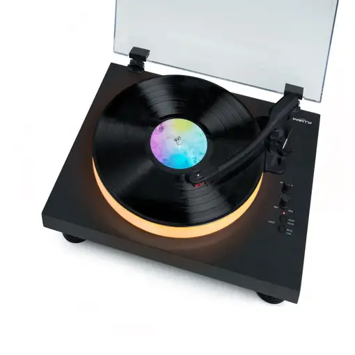 Tocadiscos con efectos de luz y Bluetooth Plato iluminado Partybttdlight Bigben