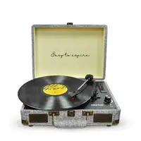 Tocadiscos Bluetooth VC400 PRIXTON Reproductor y Convertidor de Vinilos - Gris