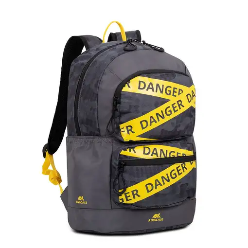 Rivacase Erebus 33,8 cm (13.3") Mochila Camuflaje, Gris