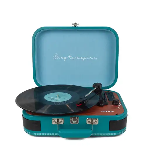 Tocadiscos Bluetooth VC600 PRIXTON Reproductor y Convertidor de Vinilos - Azul