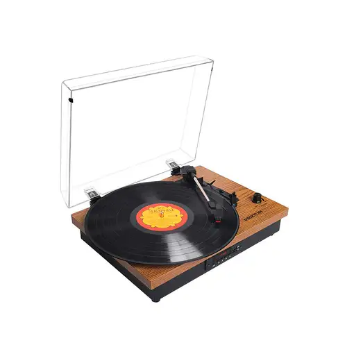 Tocadiscos Bluetooth Studio PRIXTON Reproductor y Convertidor de Vinilos - Madera