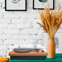 Tocadiscos Bluetooth Studio PRIXTON Reproductor y Convertidor de Vinilos - Madera