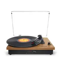 Tocadiscos Bluetooth Studio PRIXTON Reproductor y Convertidor de Vinilos - Madera