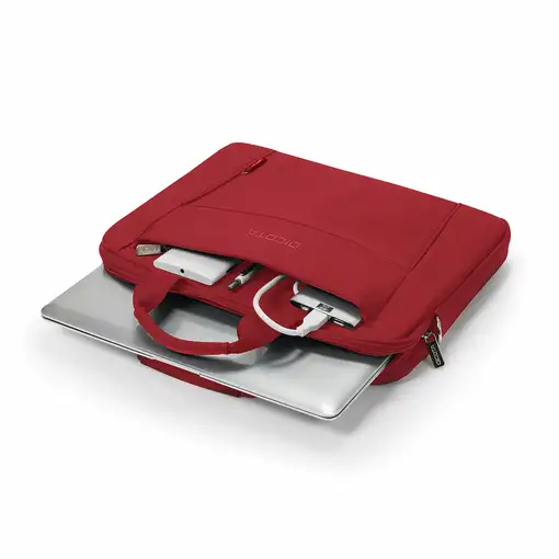 DICOTA Eco Slim Case BASE 35,8 cm (14.1") Maletín Rojo