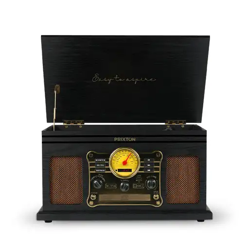 Tocadiscos Bluetooth Century PRIXTON Reproductor Convertidor CD Casetes