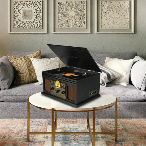 Tocadiscos Bluetooth Century PRIXTON Reproductor Convertidor CD Casetes