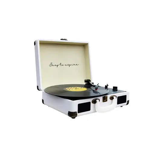 Tocadiscos Bluetooth VC400 PRIXTON Reproductor y Convertidor de Vinilos - Blanco