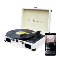 Tocadiscos Bluetooth VC400 PRIXTON Reproductor y Convertidor de Vinilos - Blanco