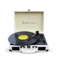 Tocadiscos Bluetooth VC400 PRIXTON Reproductor y Convertidor de Vinilos - Blanco