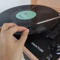 Tocadiscos Bluetooth VC400 PRIXTON Reproductor y Convertidor de Vinilos - Peach