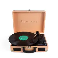 Tocadiscos Bluetooth VC400 PRIXTON Reproductor y Convertidor de Vinilos - Peach