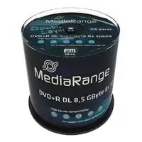 MediaRange MR470 DVD en blanco 8,5 GB DVD+R DL 100 pieza(s)