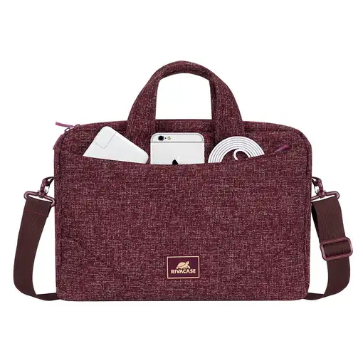 Rivacase 7921 35,6 cm (14") Bandolera Borgoña, Blanco