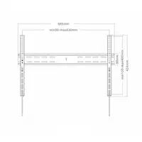 Soporte TV pared fijo 37''-70'' VESA máx. 600x400 peso máx. 70kg DCU Tecnologic