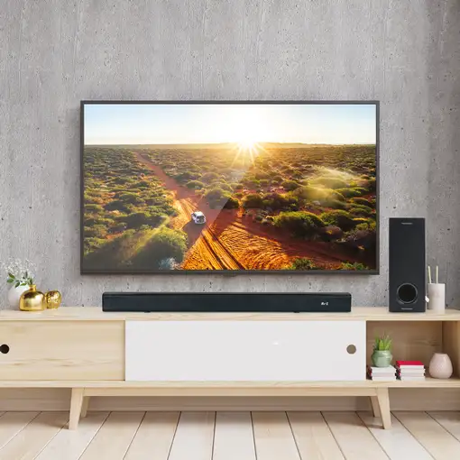 Barra de Sonido Bluetooth Subwoofer 180W TV USB AUX Óptica Mando Metronic 477592