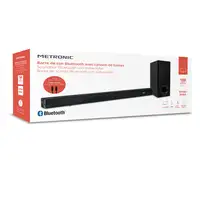 Barra de Sonido Bluetooth Subwoofer 180W TV USB AUX Óptica Mando Metronic 477592
