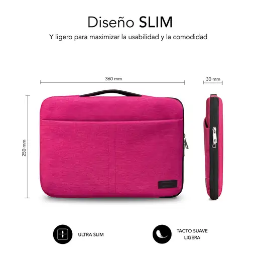 Funda para Portátil Elegant 13.3\ A 14\   Rosa