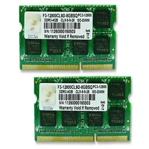 G.Skill 8GB DDR3-1600 SQ módulo de memoria 2 x 4 GB 1600 MHz