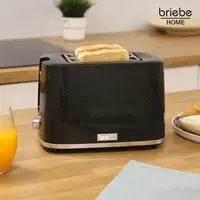 Tostadora Pan Ranura Ancha,Tostador 2 Rebanadas 7 Niveles Tostado,TA1169BLK Briebe