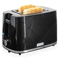 Tostadora Pan Ranura Ancha,Tostador 2 Rebanadas 7 Niveles Tostado,TA1169BLK Briebe