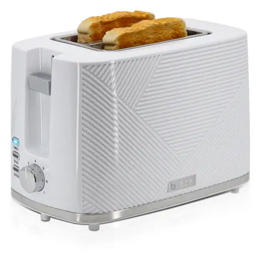 Tostadora Pan Ranura Ancha,Tostador 2 Rebanadas 7 Niveles Tostado,TA1169WHT Briebe