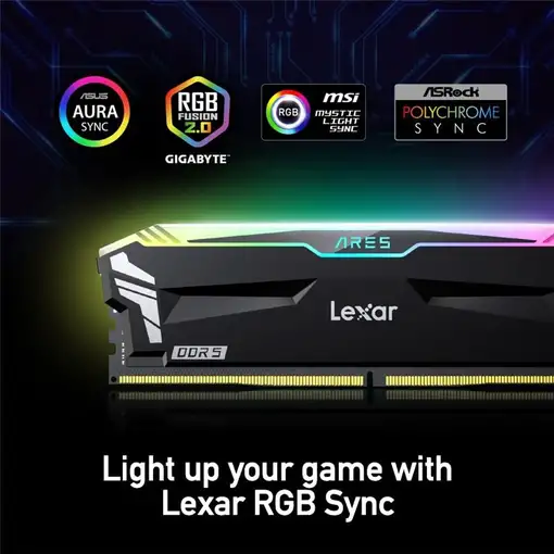 Lexar LD5U16G68C34LA-RGD módulo de memoria 32 GB 2 x 16 GB DDR5 6800 MHz ECC