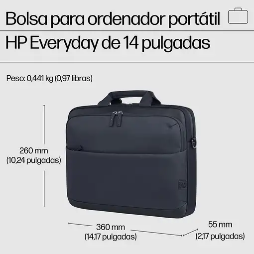 HP Bolsa para ordenador portátil Everyday de 14 pulgadas