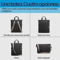 HP Bolso de mano de mochila para ordenador portátil convertible de 14 pulgadas