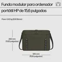HP Funda modular para ordenador portátil de 15,6 pulgadas