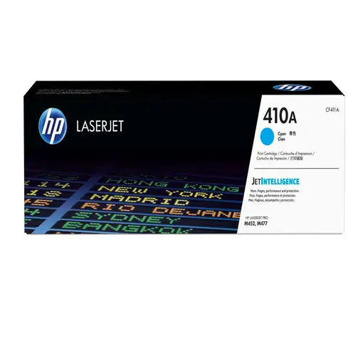 HP Cartucho de tóner original LaserJet 410A cian